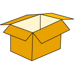 Cardboard box: empty box