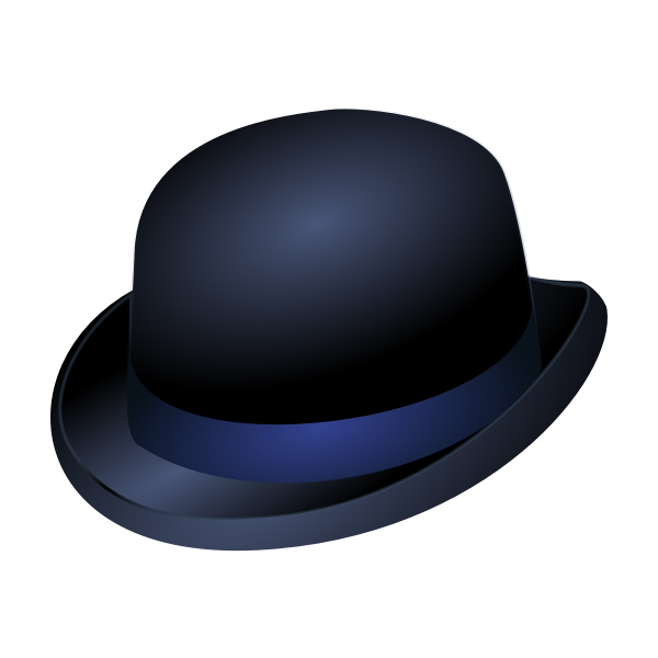 Bowler Hat with Blue Band
