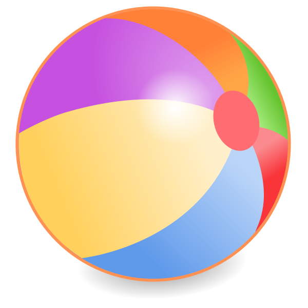 Vector Graphics Of Beach Ball Free Svg