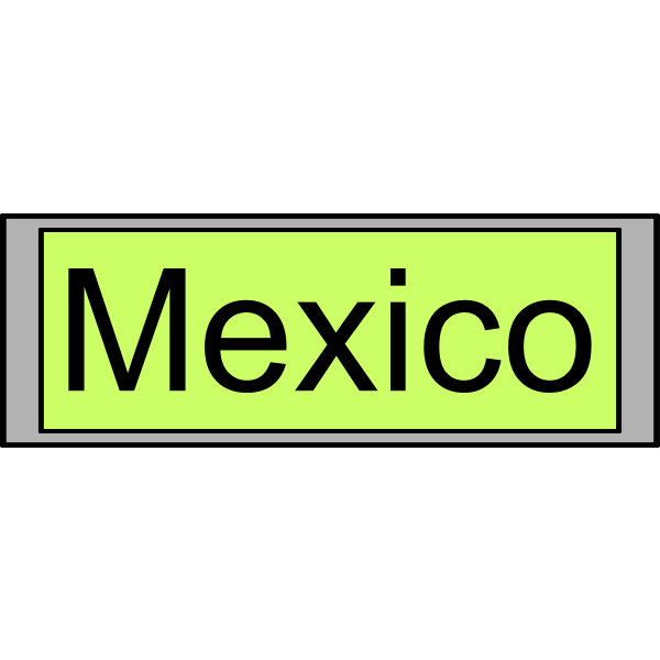 Digital Display with "Mexico" text