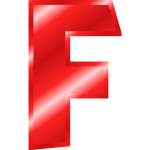 Red ''F'' letter