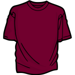 Purple t-shirt vector image