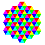 triangle tessellation 6 color
