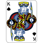 King of Spades gaming card vector image