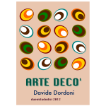 Vector illustration of art deco eggs poster