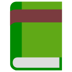 Green hardback book