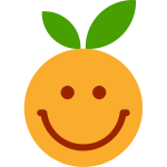 Satisfied orange