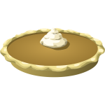Pie with cream