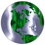 Earth Globe Stylized