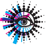 Eye abstract graphics background