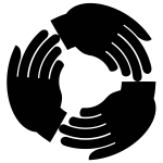 Reciprocity symbol in black color