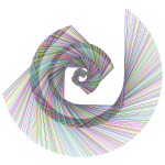 Golden Ratio Spiral Design Rainbow Type II