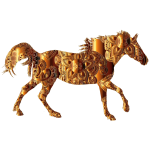 Decorated Horse Copper Alloy
