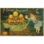 Halloween  retro card