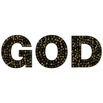 God Religious Symbols Design Gold