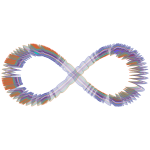 Abstract Prismatic Infinity Symbol