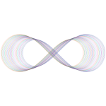 Abstract Prismatic Infinity Symbol IV