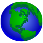 3D Elevated Earth Globe