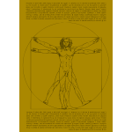 Vitruvian man vector illustration