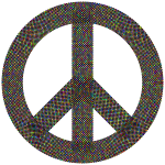 Peace Sign Checkerboard Polyprismatic