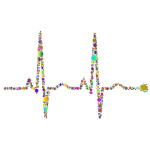 EKG Rhythm Circles Polyprismatic