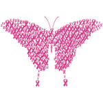 Pink Ribbons Butterfly