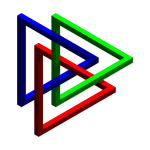 intertwined impossible triangles