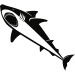 Shark silhouette graphics
