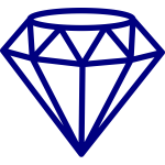 Diamond shape outline