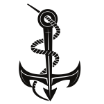 Anchor silhouette cut file