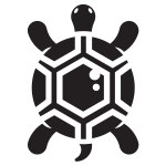 Small turtle silhouette