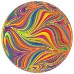 Sphere with chromatic pattern