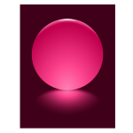 9 Pink Sphere Blurred Reflection