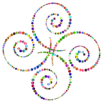 Abstract Circles Spirals Prismatic 3
