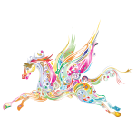 Abstract Winged Horse Prismatic