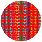 Alternating Hearts Sphere Variation 2