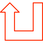 U-shaped arrow