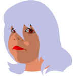 Woman with grey hair