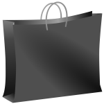 Black bag vector image