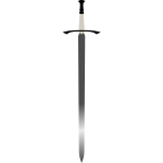 Vector clip art of long Celtic sword