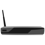 Cisco 851 Integrated services router vector clip art