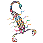 Colorful Abstract Tribal Scorpion