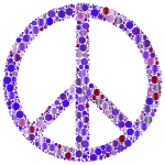 Colorful Circles Peace Sign 10