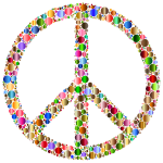 Colorful Circles Peace Sign 12