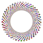 Colorful Circles Shutter Vortex 8 Variation 2 No Background