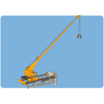 Vector illustration of high crane