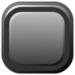 Vector image of black computer button