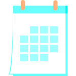 calendar aqua colour