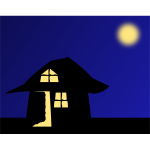 Vector image of fairytale house