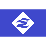 Flag of Esashi Soya Hokkaido blue version